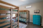 Lower Level Bedroom with 2 Sets of Twin Bunk Beds